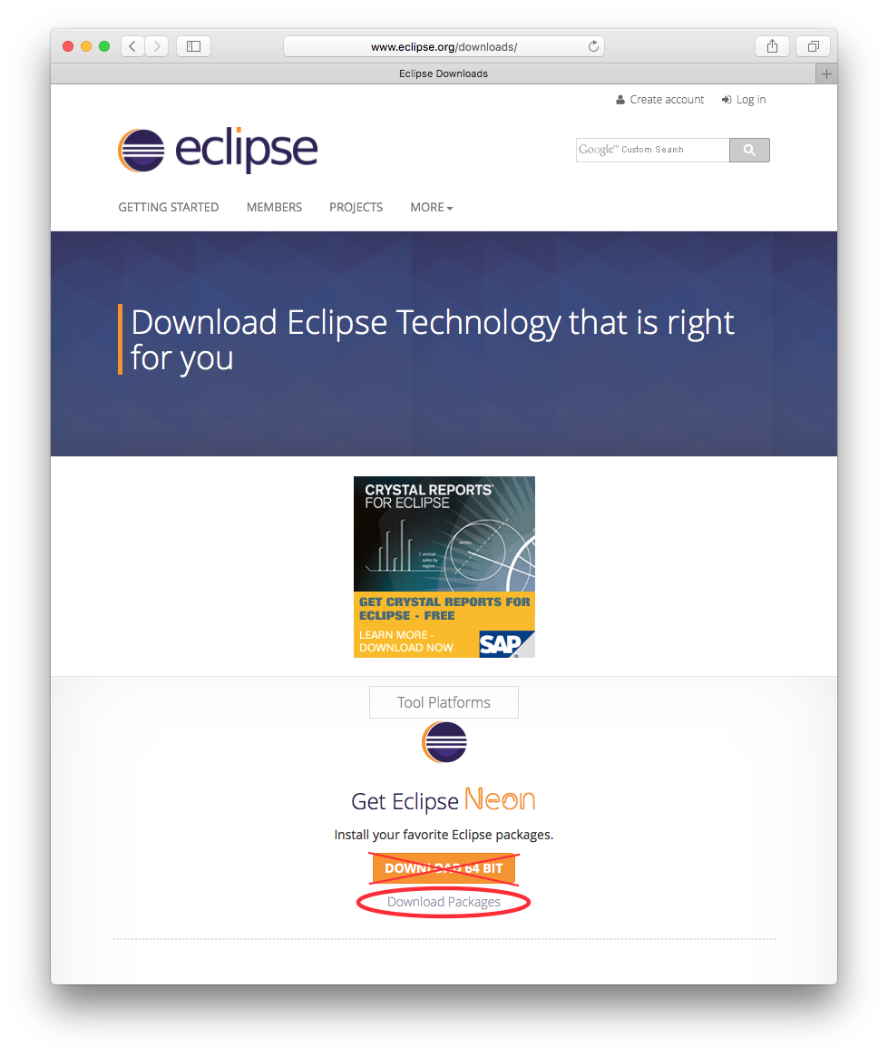 Eclipse downloads
