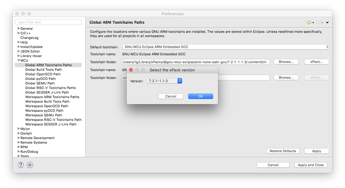 gcc compiler for eclipse mac